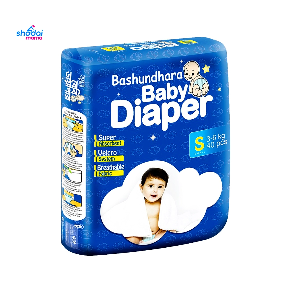 Bashundhara Diaper Belt S (3-6Kg) 40 Pcs